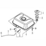 Loncin G200 Benzin Deposu 3.6 Litre 6.5 Hp