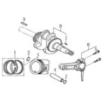 Loncin G200 Krank, Piston ve Krank Kolu 6.5 Hp
