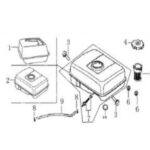 Loncin G270 Benzin Deposu 9Hp